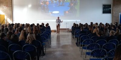 Guillem Balague, Spanish football journalist visits Saint Martin's